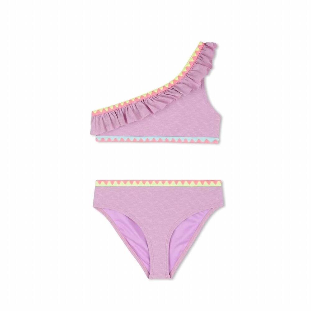 NEW BILLIEBLUSH girls one shoulder bikini set in lilac